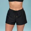 Badshorts Enfärgade Svart