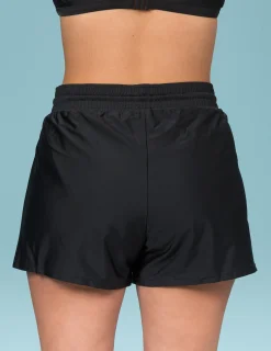 Badshorts Enfärgade Svart