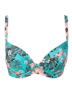 Bikini-bh med bygel i turkos