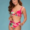Bikinitrosa Mönstrad Låg Midja Rosa