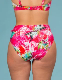 Bikinitrosa Mönstrad Låg Midja Rosa