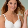 Bygel-bh Sanna Stripe Vit