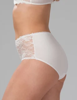Höga spetstrosor 2-pack champagne
