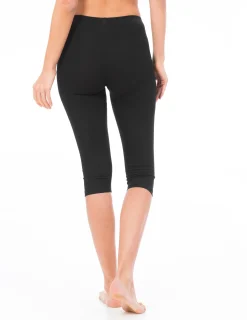 Korta svarta tights i bomull
