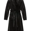 Morgonrock Fleece Herr Svart