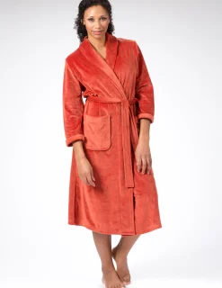 Morgonrock Silkfleece Terrakotta