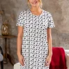 Nattlinne Heart & Paws Vit