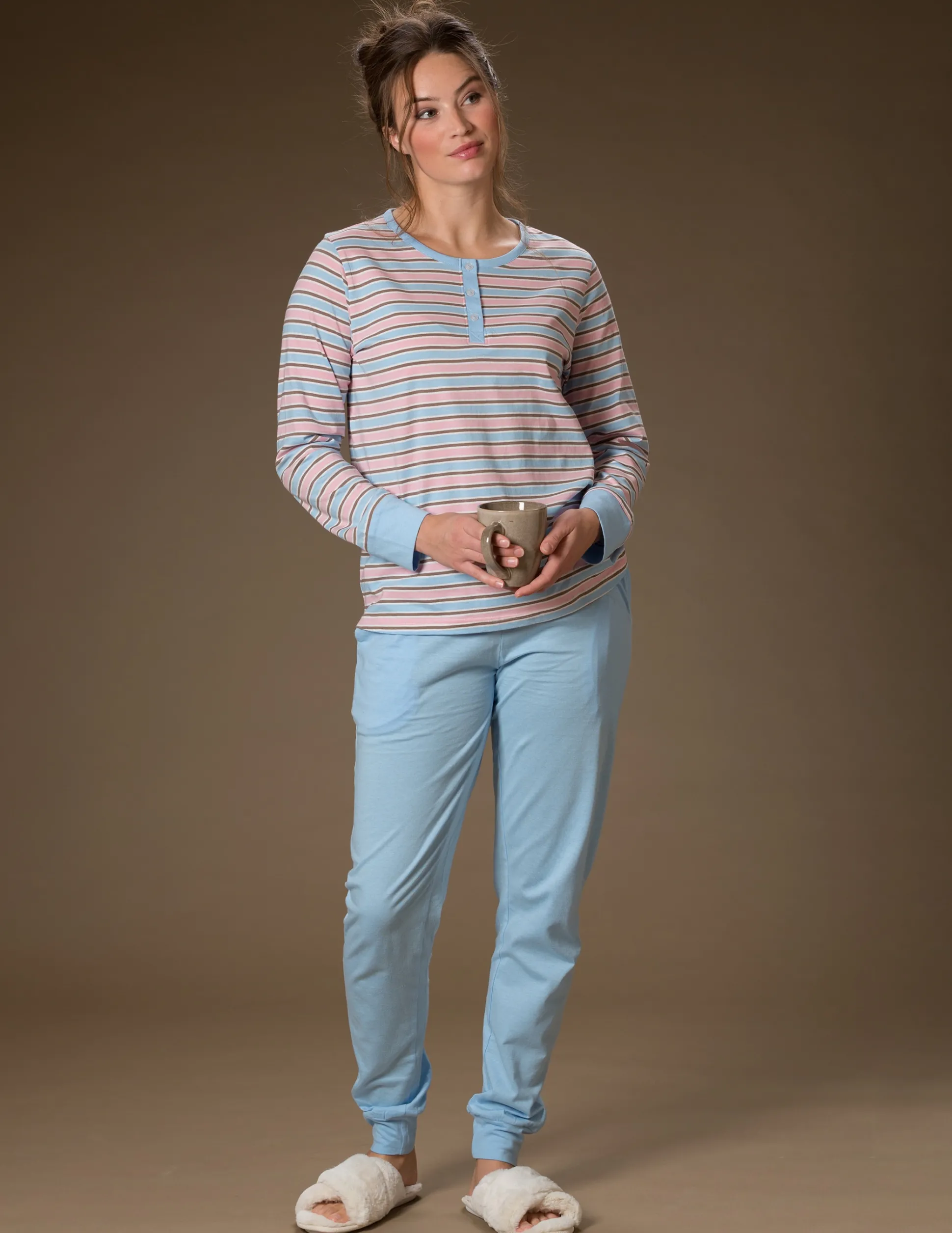 Pyjamas Bomull Striped