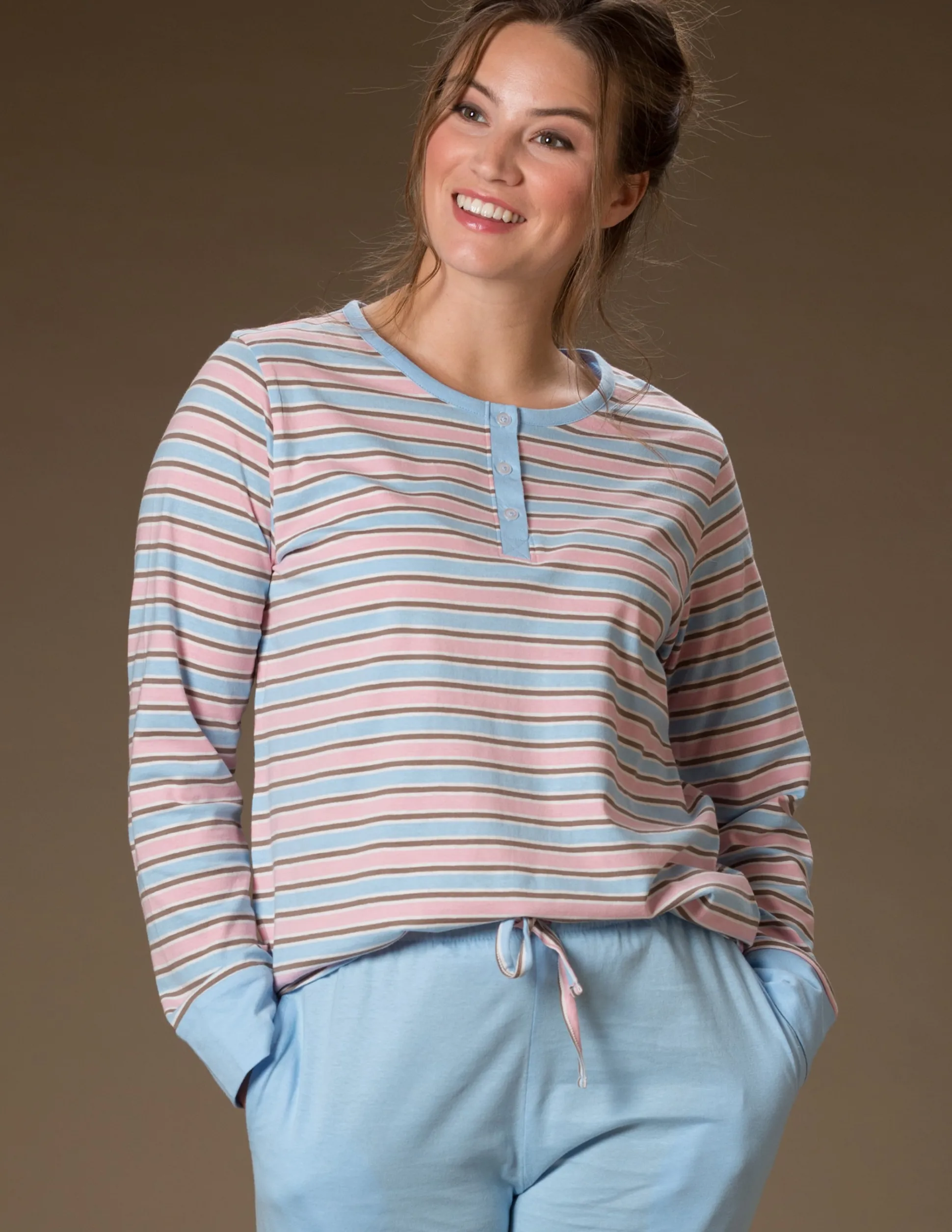 Pyjamas Bomull Striped