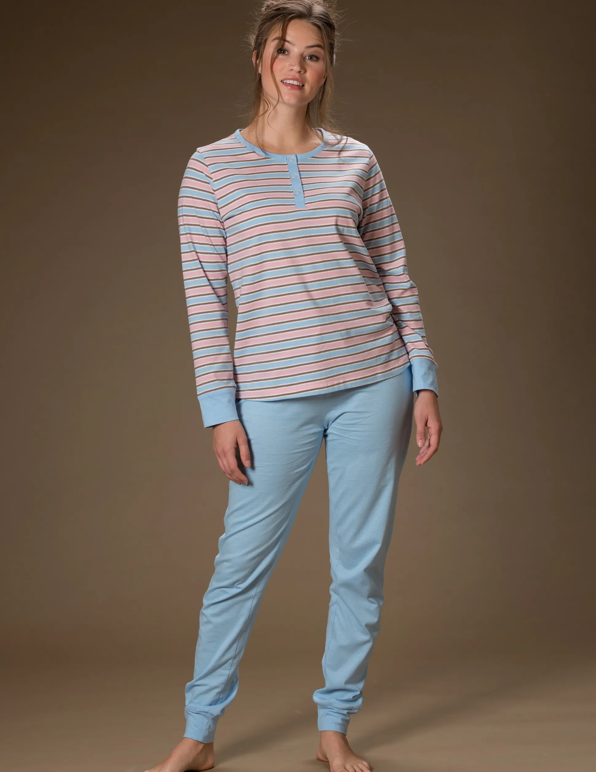 Pyjamas Bomull Striped
