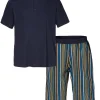 Pyjamas Herr Stripe Marinblå