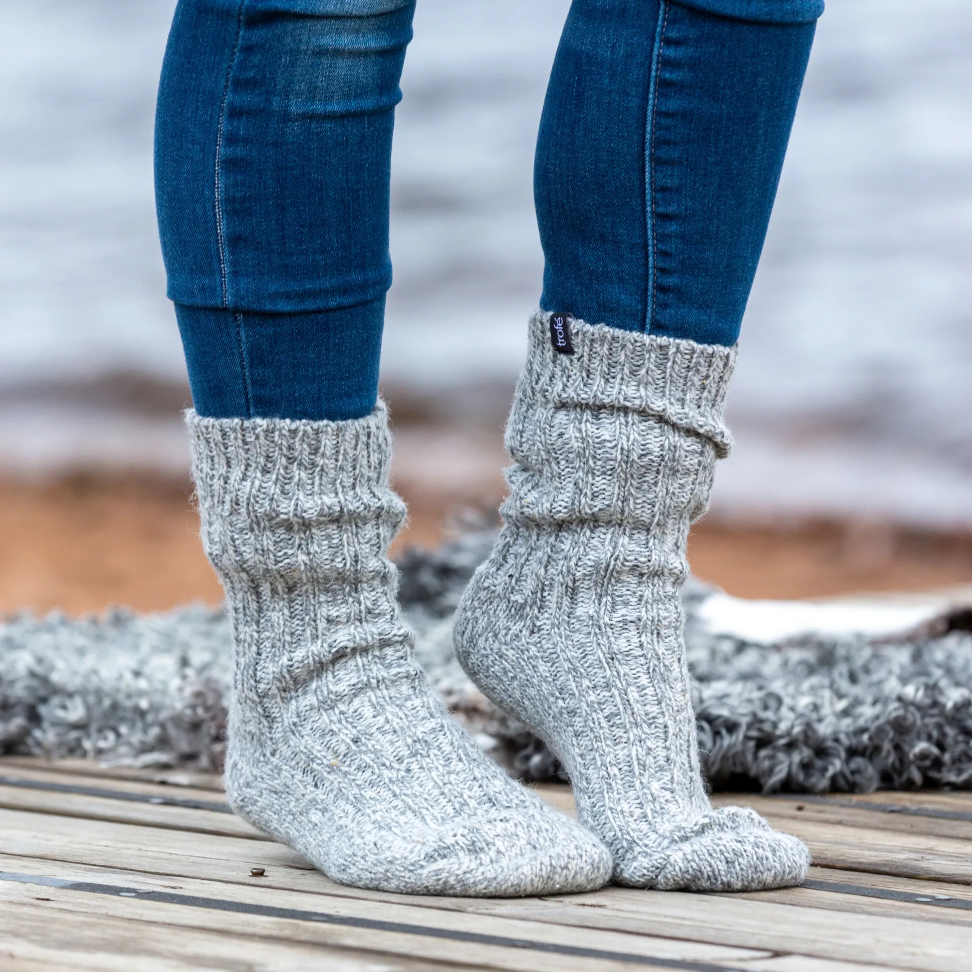 Raggsocka Grå 1-pack