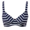 Randig bikini-bh med bygel
