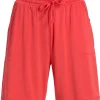 Shorts Viskos Röd