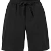 Shorts Vävd Bomull Svart