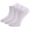 Sneakerstrumpa Bomull Enfärgad Vit 3-pack