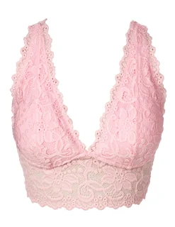 Spets Bh Utan bygel Rosa
