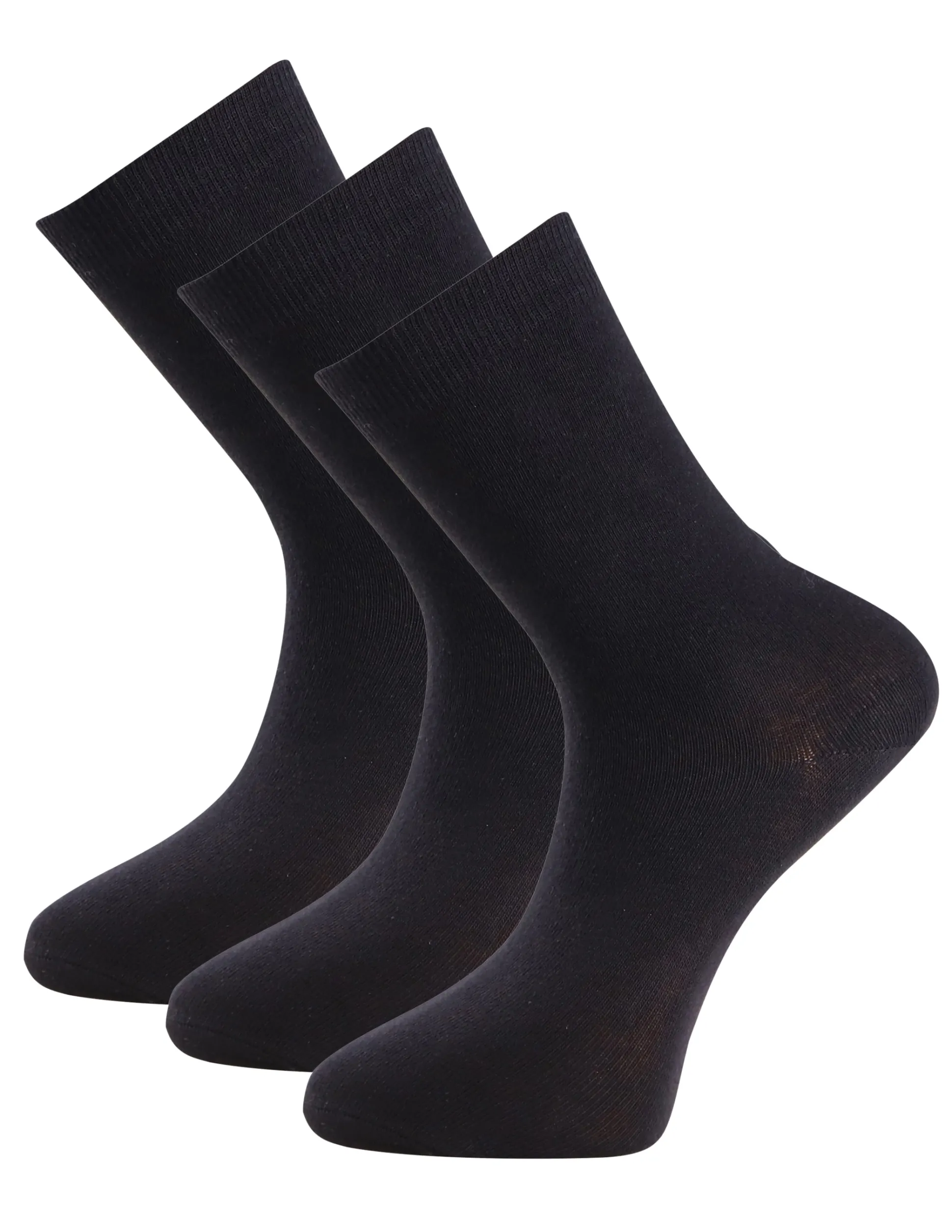 Strumpa Enfärgad Svart 3-pack