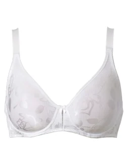 Svart bh med bygel i satin
