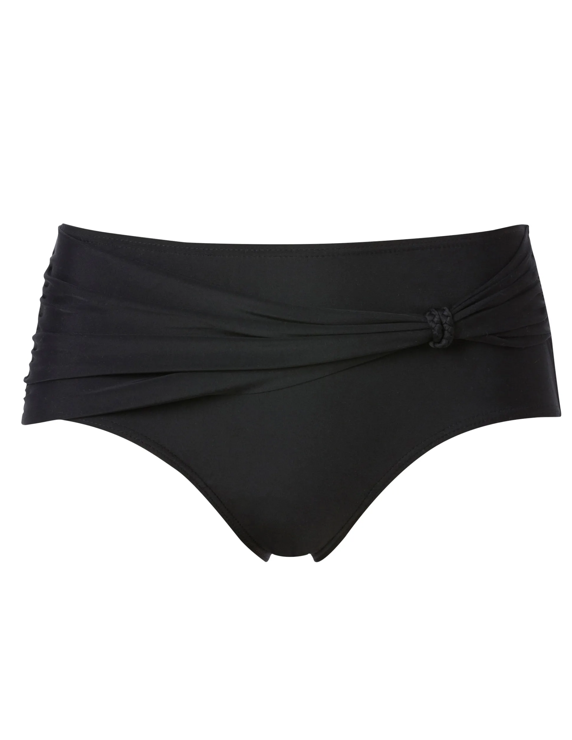 Svart bikinitrosa med drapering