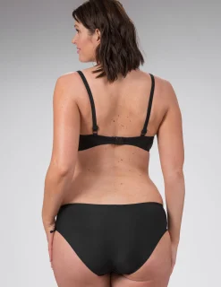 Svart bikinitrosa med snörning