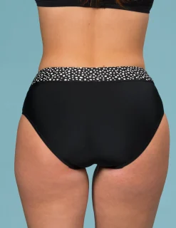 Svart bikinitrosa modell midi