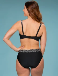 Svart bikinitrosa modell midi