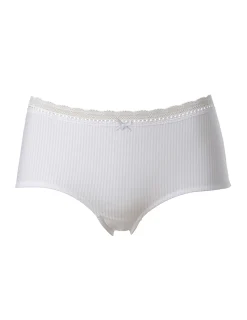 Trosa Midi Laila Spets Jacquard Vit
