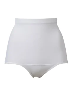Vit shapingtrosa retro hög midja