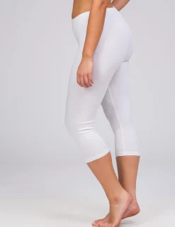 Vita korta tights i bomull